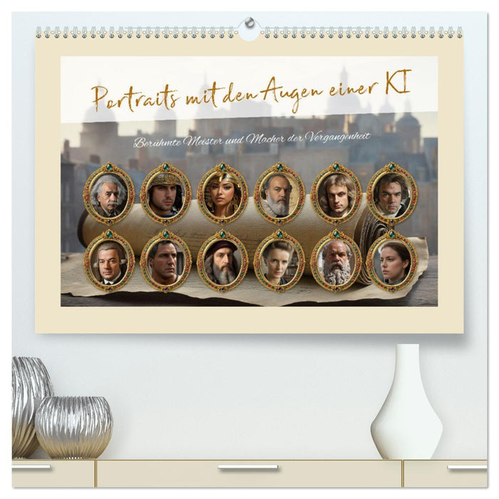 Portraits mit den Augen einer KI (CALVENDO Premium Wandkalender 2027)