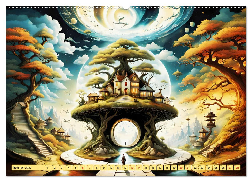 Des Portes imaginaires (CALVENDO Calendrier mensuel 2027)
