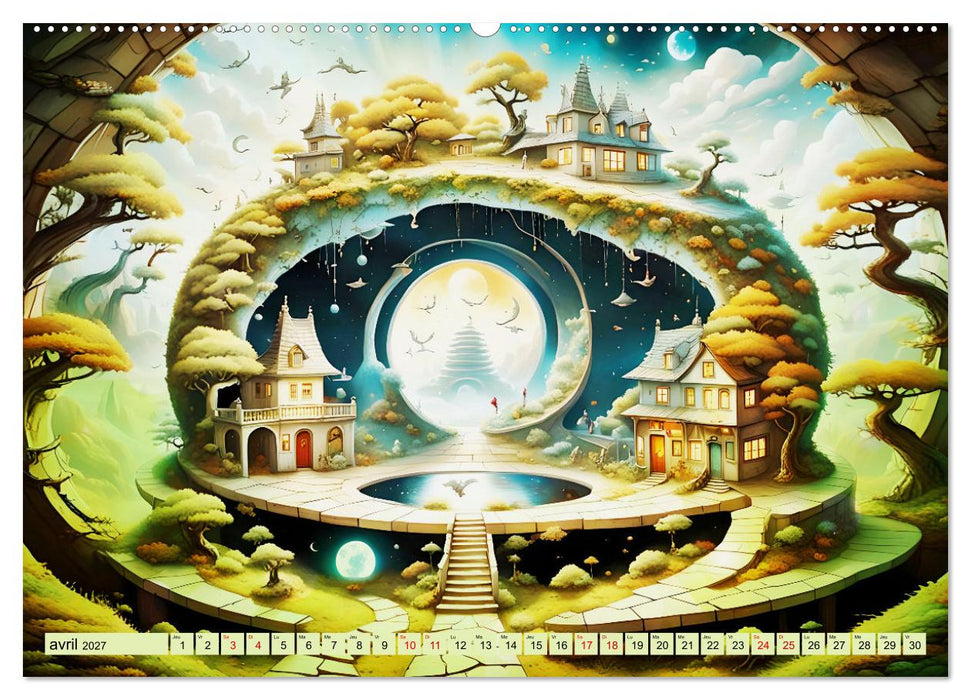 Des Portes imaginaires (CALVENDO Calendrier mensuel 2027)