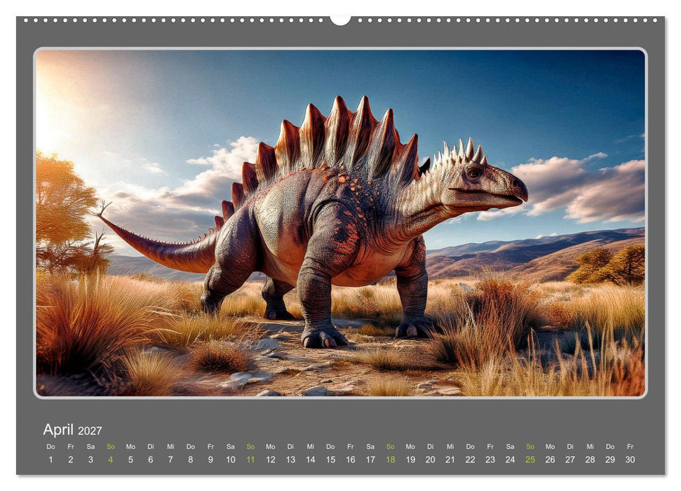 Riesenechsen der Urzeit (CALVENDO Premium Wandkalender 2027)