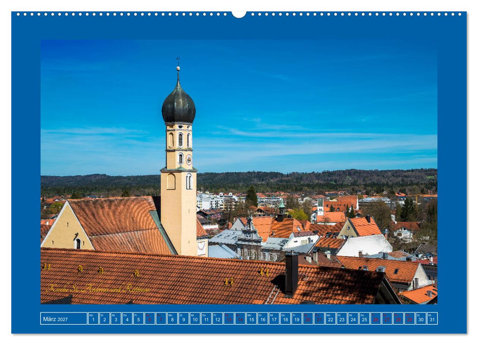 Flößerstadt Wolfratshausen (CALVENDO Wandkalender 2027)