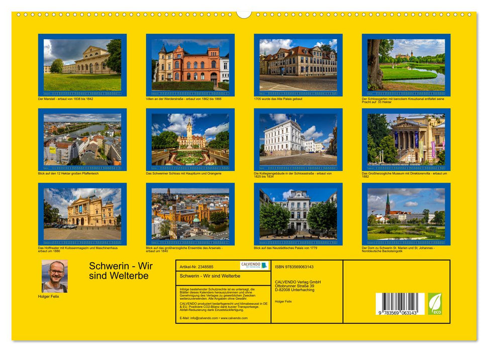 Schwerin - Wir sind Welterbe (CALVENDO Premium Wandkalender 2027)