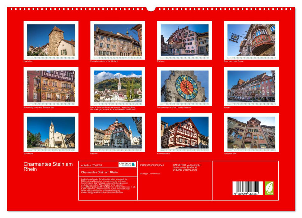 Charmantes Stein am Rhein (CALVENDO Premium Wandkalender 2027)