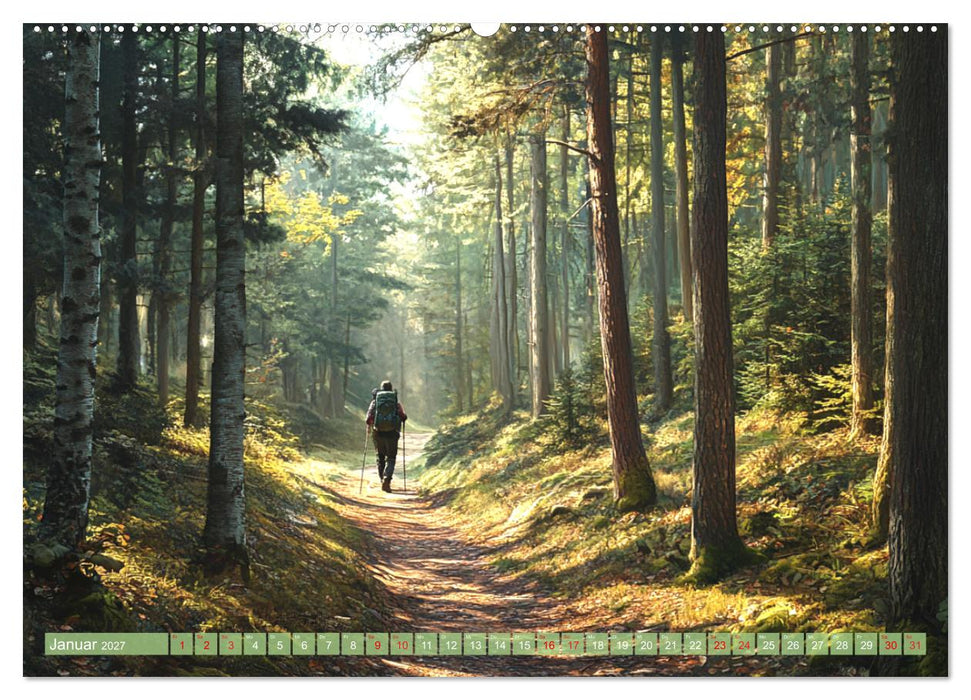 Wanderglück - Momente der Freiheit in der Natur (CALVENDO Premium Wandkalender 2027)
