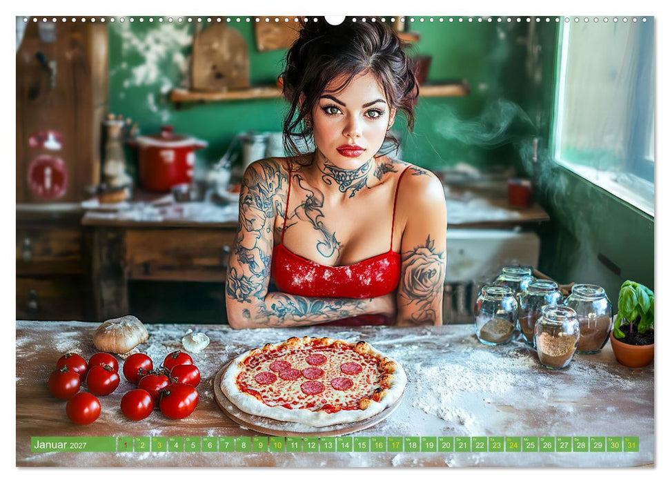 Pizza für Genießer! - Erleben Sie jeden Monat neue Pizza-Momente (CALVENDO Premium Wandkalender 2027)