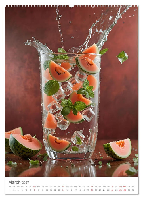 Pure refreshment - Infused water (CALVENDO Monthly Calendar 2027)