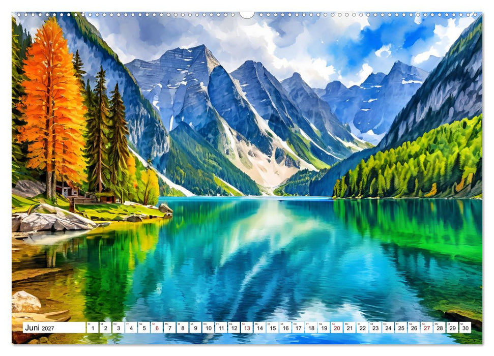 Österreich - Idylle in den Alpen (CALVENDO Wandkalender 2027)