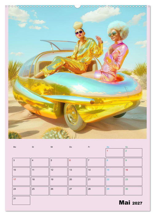 Retro Wüstenfestival - Planer (CALVENDO Wandkalender 2027)