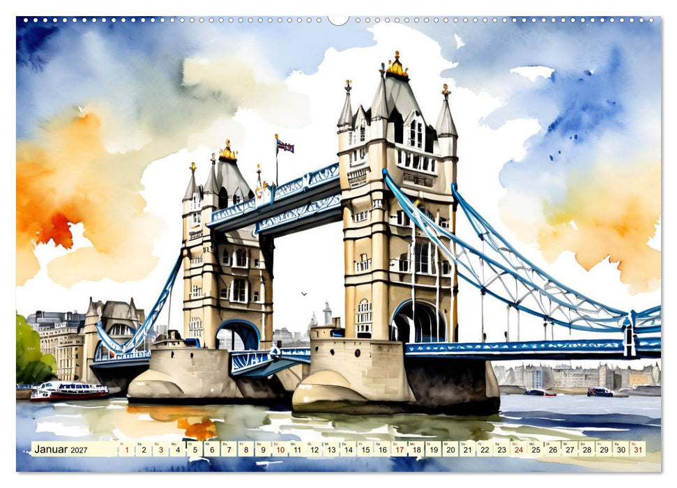 London - Metropole auf der Insel (CALVENDO Premium Wandkalender 2027)