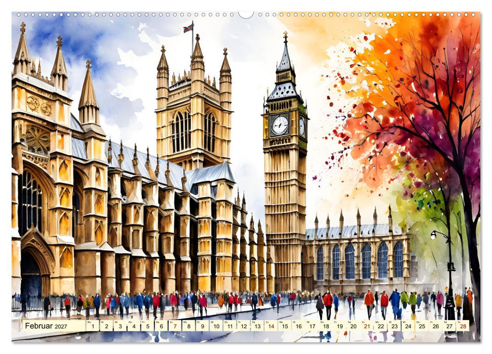 London - Metropole auf der Insel (CALVENDO Premium Wandkalender 2027)
