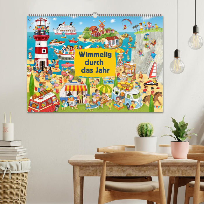 Wimmelig durch das Jahr (CALVENDO Wandkalender 2027)