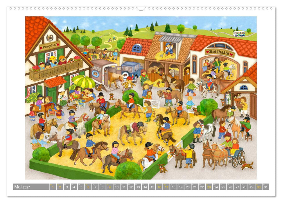 Wimmelig durch das Jahr (CALVENDO Wandkalender 2027)