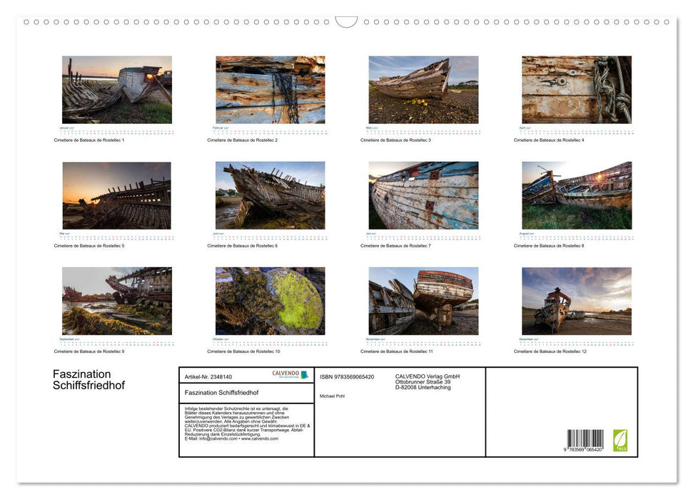 Faszination Schiffsfriedhof (CALVENDO Wandkalender 2027)