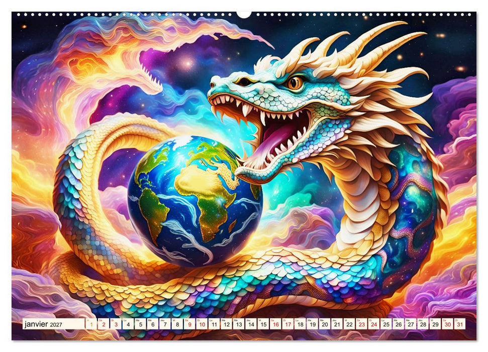 Gardiens mystiques (CALVENDO Calendrier mensuel 2027)