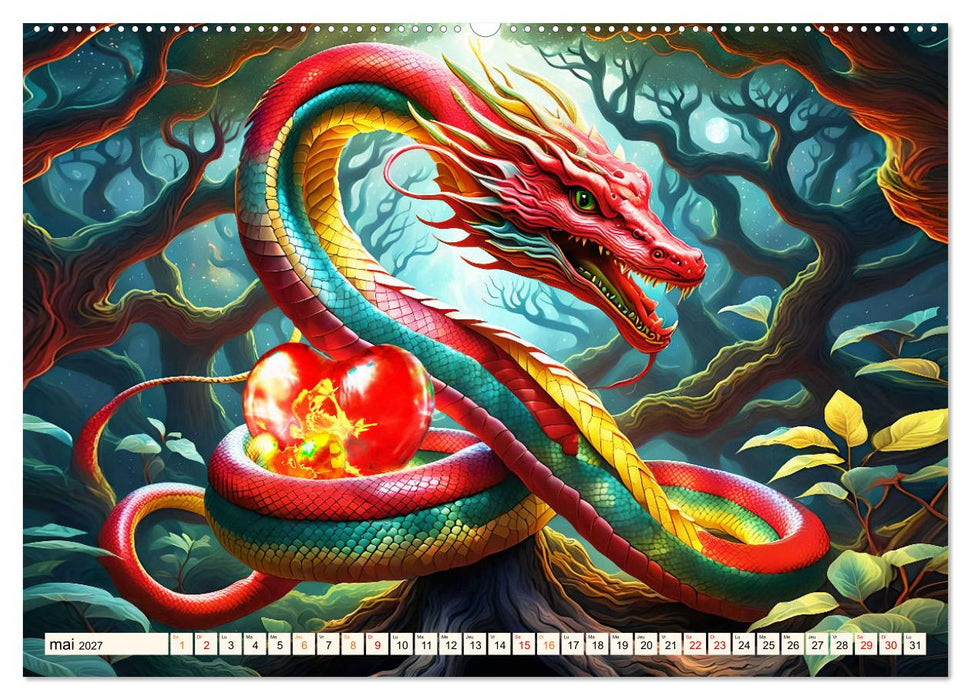 Gardiens mystiques (CALVENDO Calendrier mensuel 2027)
