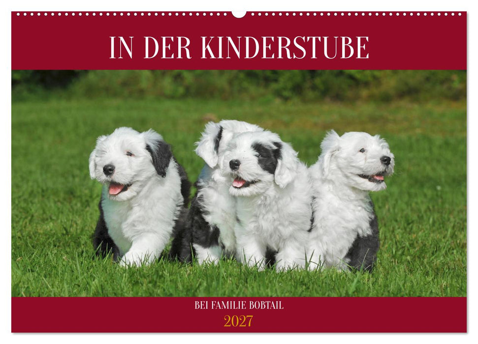 In der Kinderstube bei Familie Bobtail (CALVENDO Wandkalender 2027)