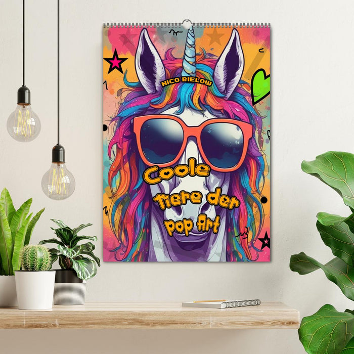 Coole Tiere der Pop Art (CALVENDO Wandkalender 2027)