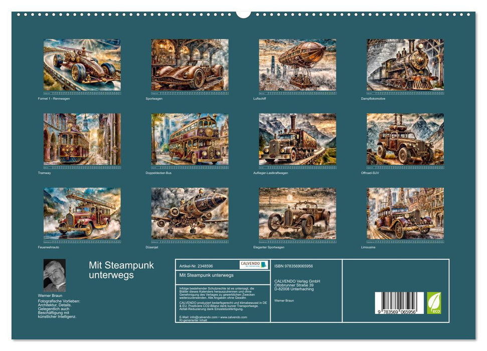 Mit Steampunk unterwegs (CALVENDO Premium Wandkalender 2027)