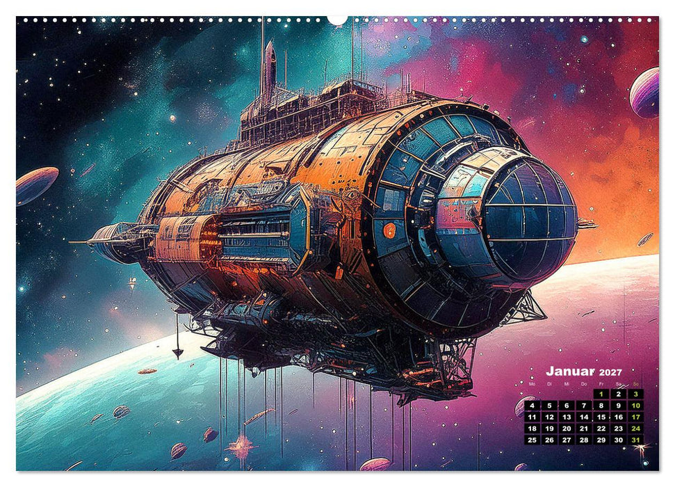 Lost Places im Orbit (CALVENDO Wandkalender 2027)
