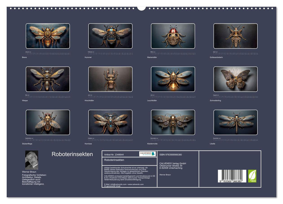 Roboterinsekten (CALVENDO Premium Wandkalender 2027)