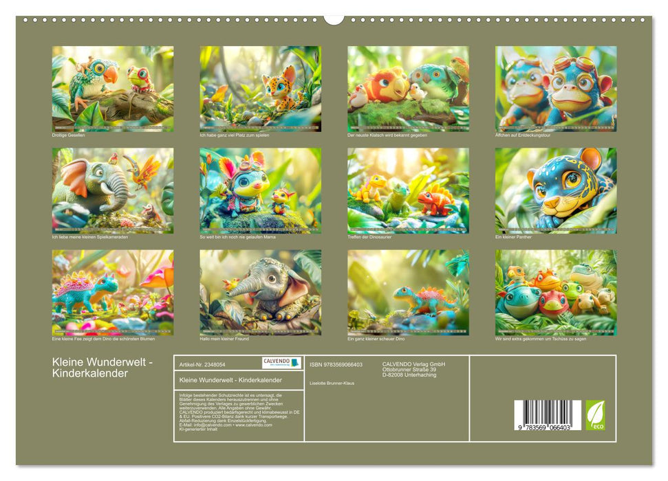 Kleine Wunderwelt - Kinderkalender (CALVENDO Premium Wandkalender 2027)