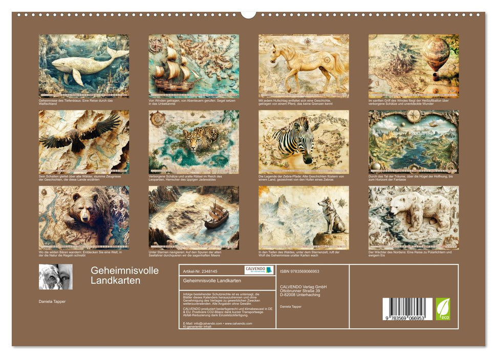 Geheimnisvolle Landkarten (CALVENDO Premium Wandkalender 2027)