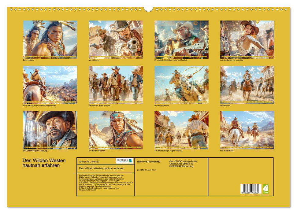 Den Wilden Westen hautnah erfahren (CALVENDO Wandkalender 2027)