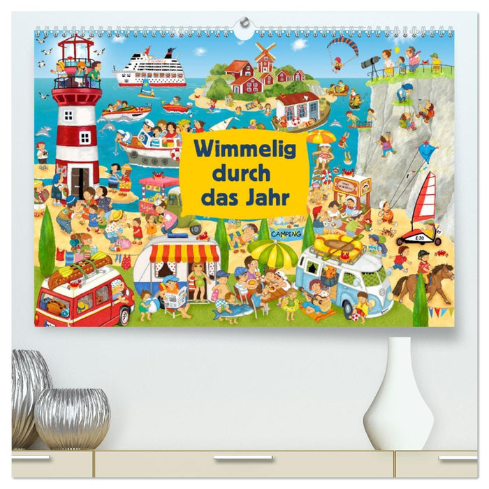 Wimmelig durch das Jahr (CALVENDO Premium Wandkalender 2027)