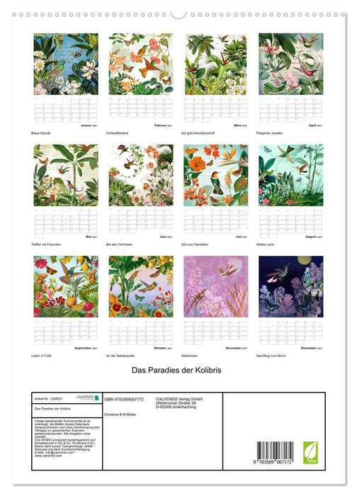 Das Paradies der Kolibris (CALVENDO Premium Wandkalender 2027)