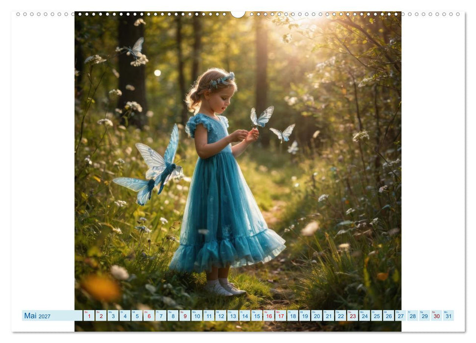 Feenflügel und Lächeln KI - Die zauberhafte Welt der Feenkinder (CALVENDO Wandkalender 2027)