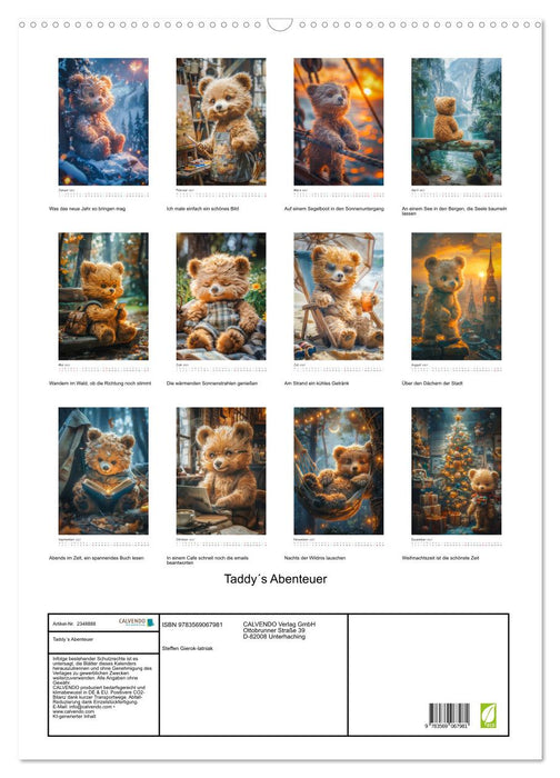 Taddy´s Abenteuer (CALVENDO Wandkalender 2027)