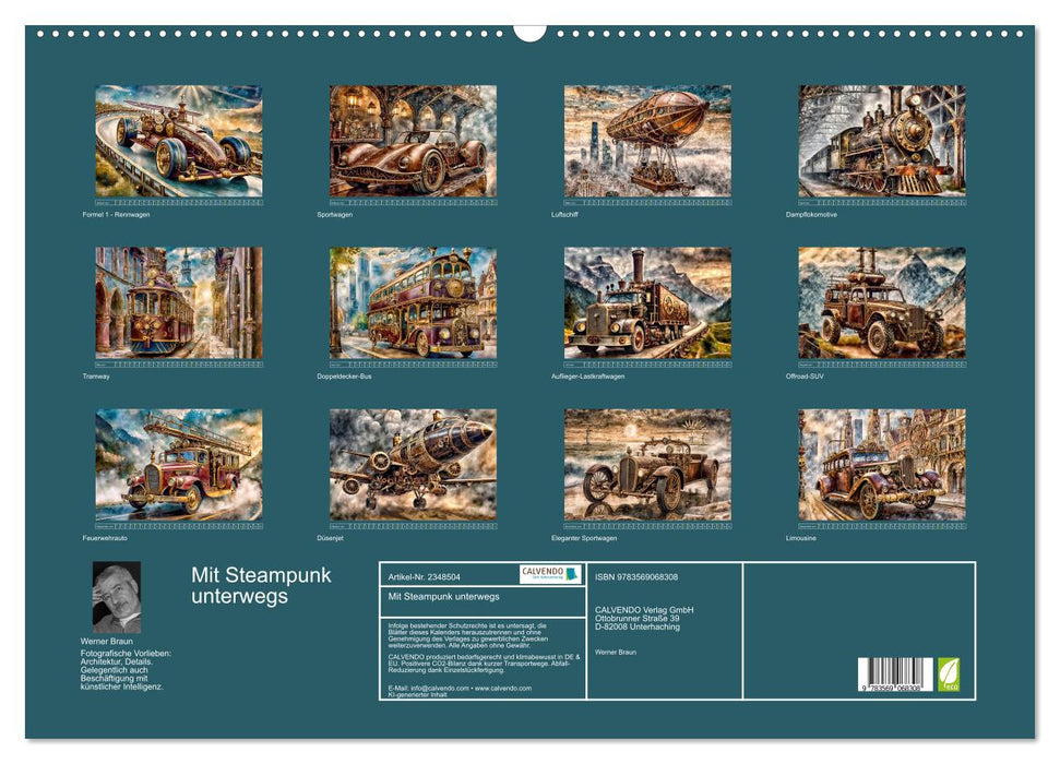 Mit Steampunk unterwegs (CALVENDO Wandkalender 2027)