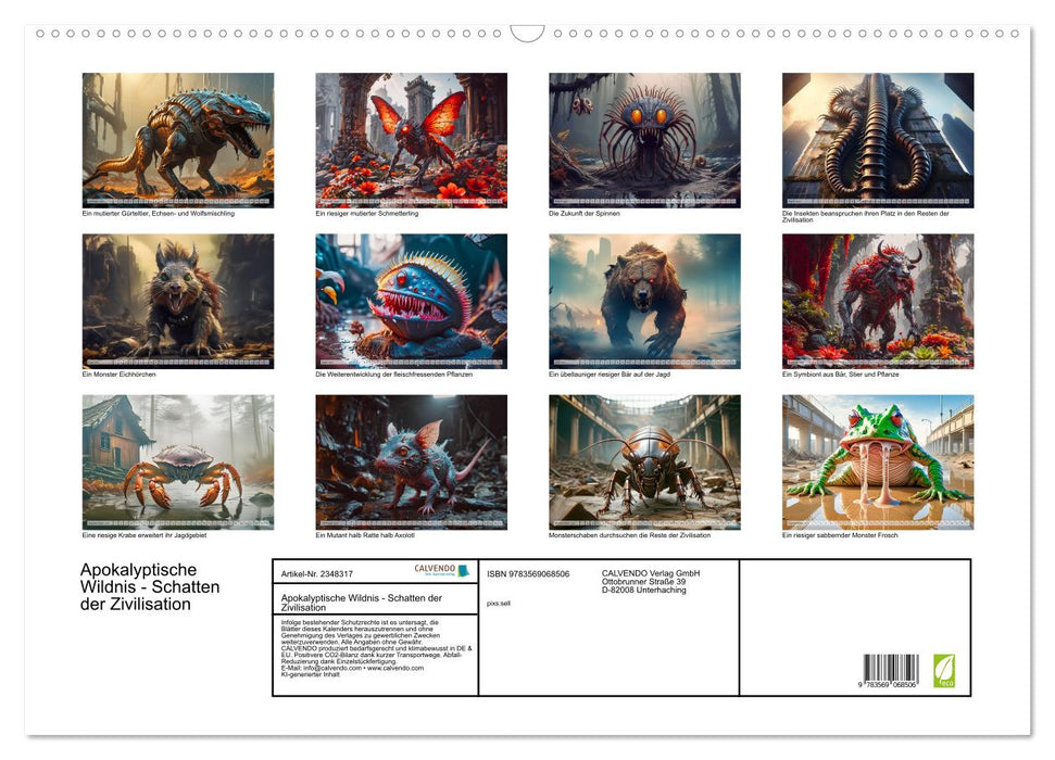Apokalyptische Wildnis - Schatten der Zivilisation (CALVENDO Wandkalender 2027)