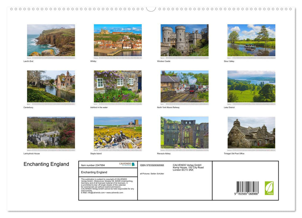 Enchanting England (CALVENDO Premium-Calendar 2027)