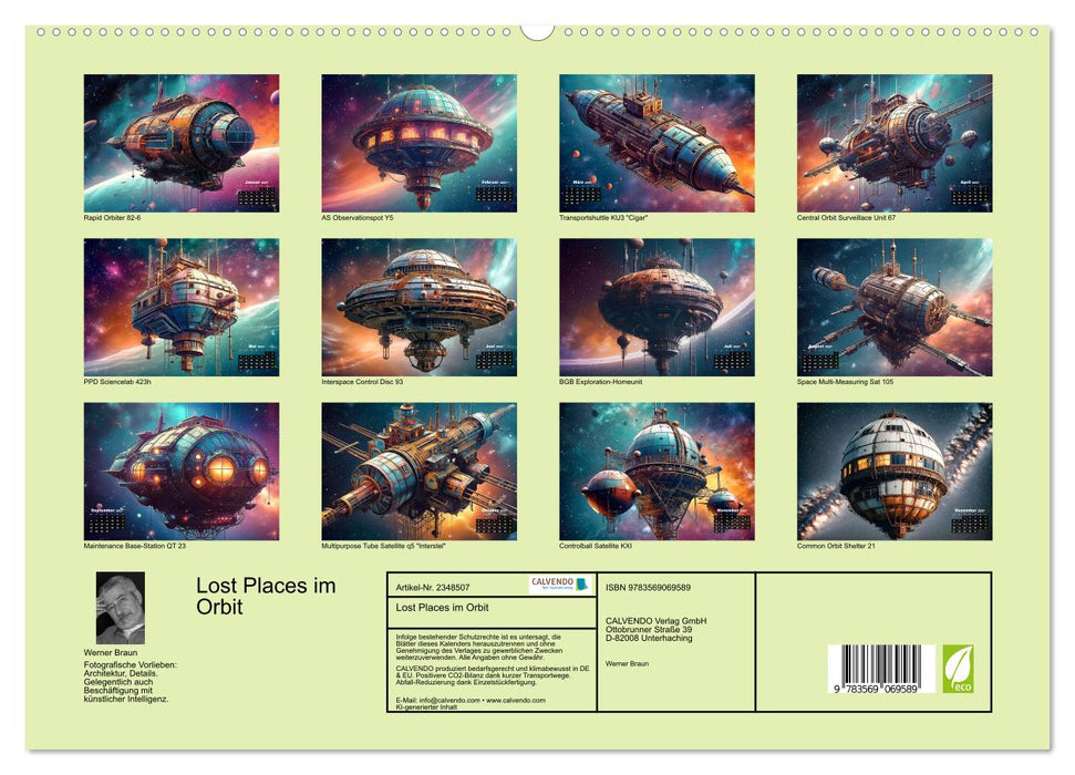 Lost Places im Orbit (CALVENDO Premium Wandkalender 2027)