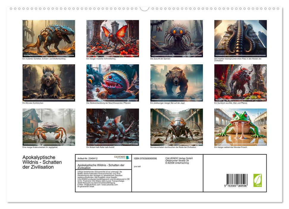 Apokalyptische Wildnis - Schatten der Zivilisation (CALVENDO Premium Wandkalender 2027)