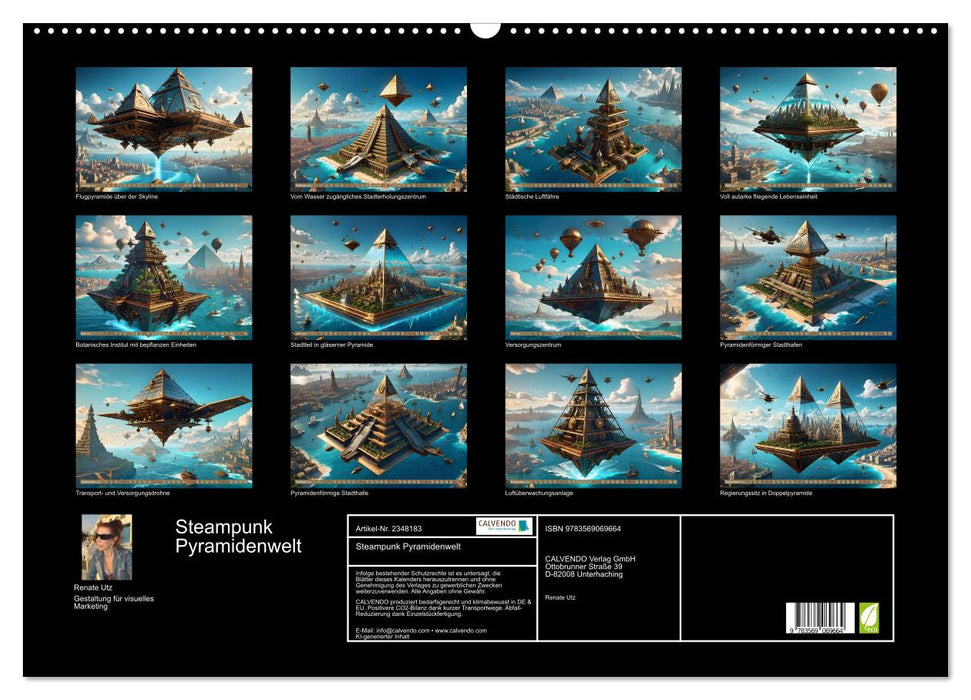 Steampunk Pyramidenwelt (CALVENDO Wandkalender 2027)