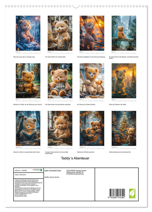 Taddy´s Abenteuer (CALVENDO Premium Wandkalender 2027)