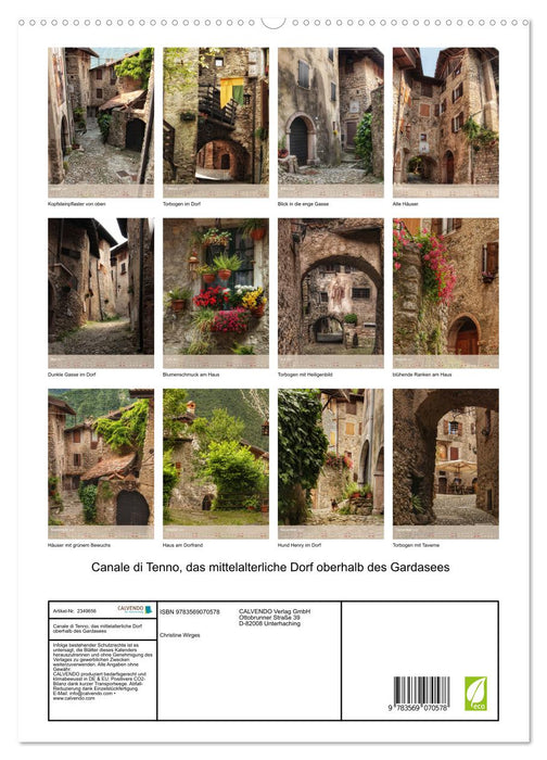 Canale di Tenno, das mittelalterliche Dorf oberhalb des Gardasees (CALVENDO Premium Wandkalender 2027)