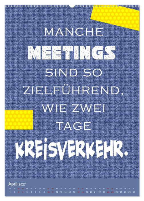 Arbeit macht Spaß (CALVENDO Wandkalender 2027)