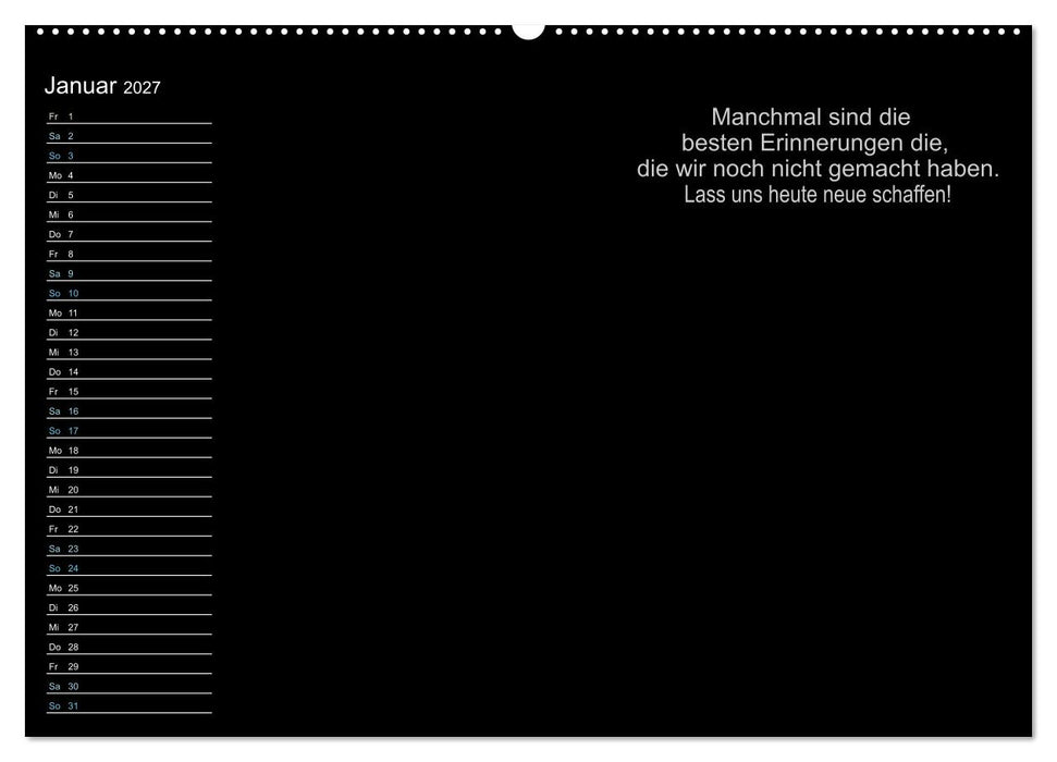 Mein Persönlicher Kalender (CALVENDO Wandkalender 2027)