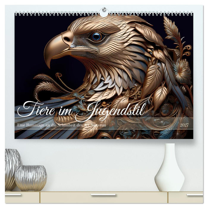 Tiere im Jugendstil - Eine Hommage an die Schönheit des Art Nouveau (CALVENDO Premium Wandkalender 2027)