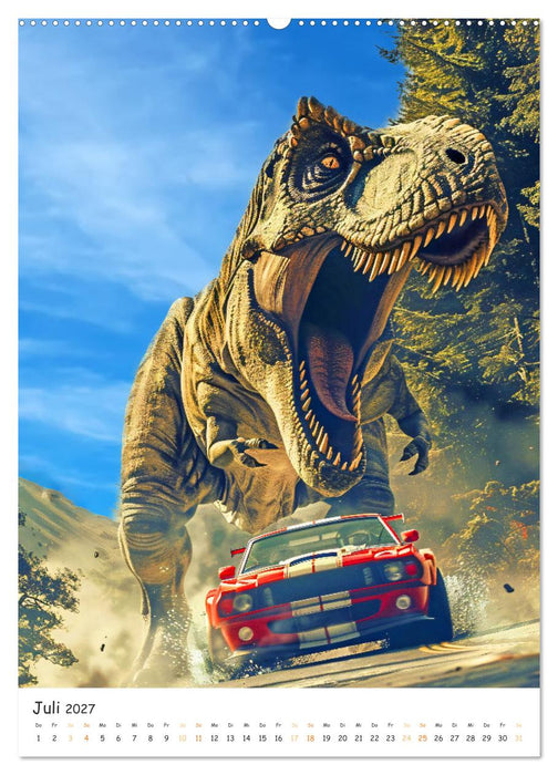 Tyrannosaurus Rex - Kleine Arme, große Abenteuer (CALVENDO Premium Wandkalender 2027)