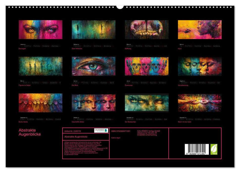 Abstrakte Augenblicke (CALVENDO Premium Wandkalender 2027)