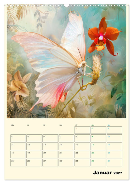 Schmetterlinge der Fantasie entsprungen - Planer (CALVENDO Wandkalender 2027)