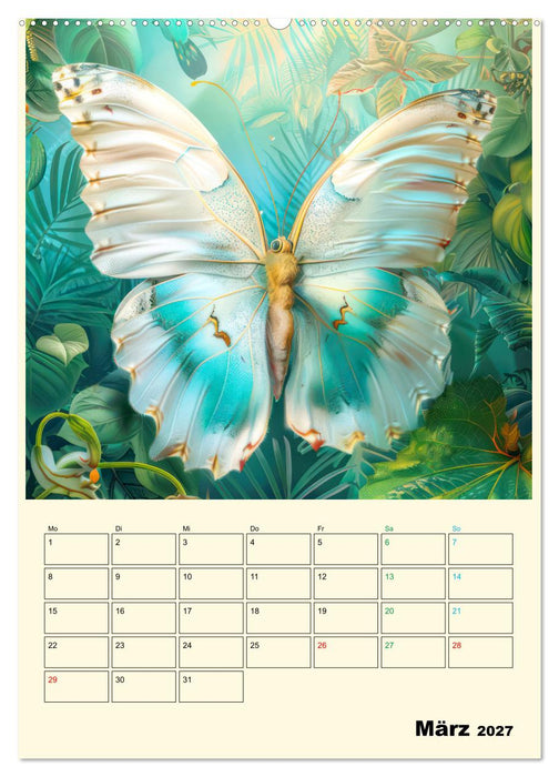 Schmetterlinge der Fantasie entsprungen - Planer (CALVENDO Wandkalender 2027)