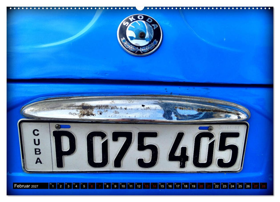 SKODA HITS - Oldtimer der CSSR in Kuba (CALVENDO Premium Wandkalender 2027)