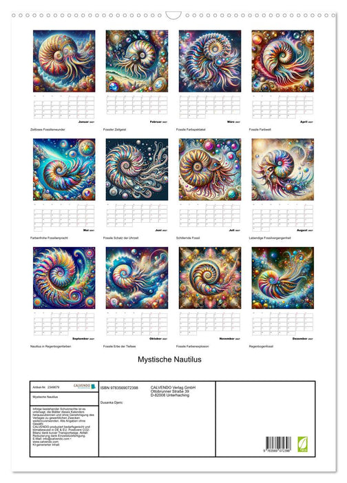 Mystische Nautilus (CALVENDO Wandkalender 2027)