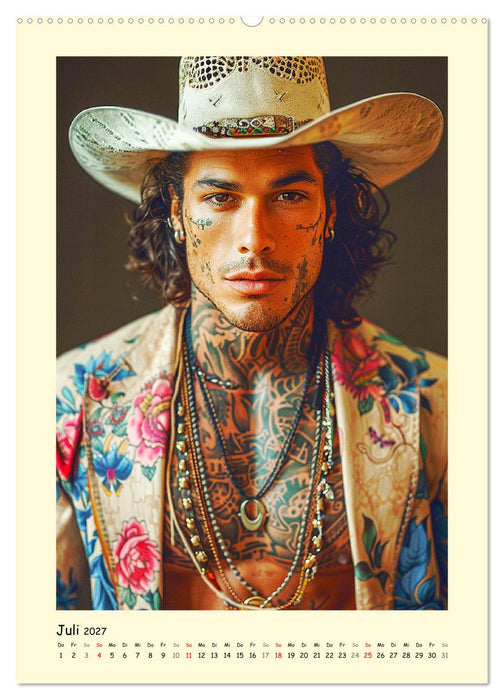 Gay Cowboys. Queerdos. Wild, schön und ungezähmt (CALVENDO Premium Wandkalender 2027)