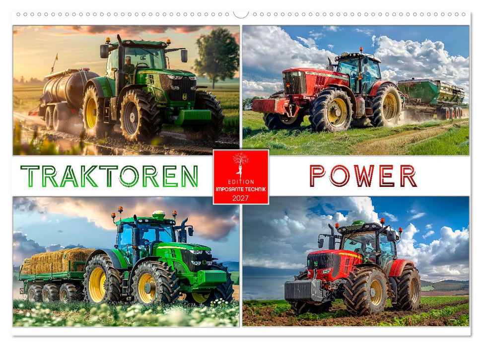 Traktoren Power (CALVENDO Wandkalender 2027)